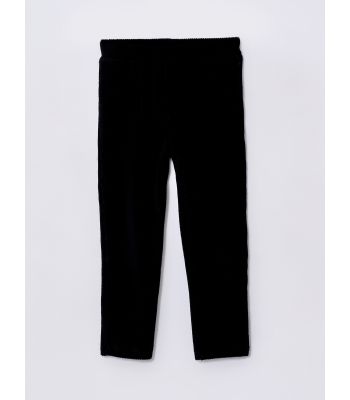 Elastic Waist Basic Baby Girl Velvet Tights