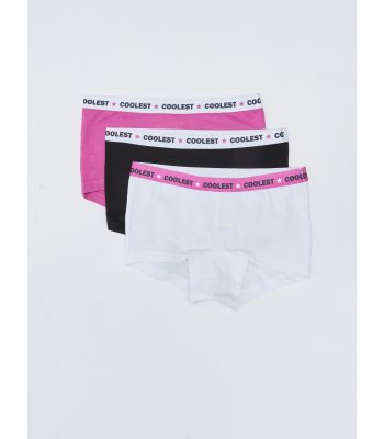 Printed Cotton Girl Boxer 3-Pack