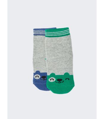 Patterned Baby Boy Socks 2 Pack