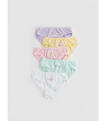 Printed Cotton Girls' Panties 5 Pack