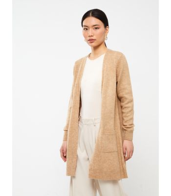 Shawl Neck Regular Long Sleeve Women's Tricot Cardigan
