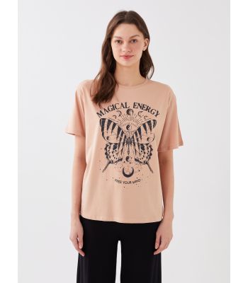 Women's Crew Neck Printed T-Shirt