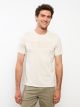 Crew Neck Short Sleeve Printed Combed Cotton Men's T-shirt