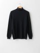 Turtleneck Long Sleeve Thin Men's Tricot Sweater