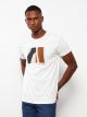 Crew Neck Short Sleeve Printed Combed Cotton Men's T-shirt