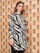 Long Sleeve Women's Tunic With Shirt Collar Pattern