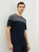 Crew Neck Short Sleeve Printed Combed Cotton Men's T-shirt
