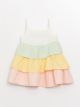 Square Neck Strapless Baby Girl Dress