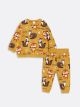 Crew Neck Long Sleeve Printed Baby Boy Sweatshirt and Sweatpants 2-Pack Set