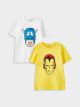 Crew Neck Marvel Printed Short Sleeve Boy T-Shirt 2-Pack