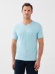 V Neck Short Sleeve Combed Cotton Men's T-shirt