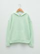 Hooded Basic Long Sleeve Girl Tricot Sweater