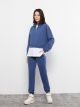 High Collar Long Sleeve Women's Sweatshirt