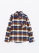 Plaid Long Sleeve Gabardine Boy Shirt