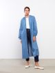 Hooded Straight Long Sleeve Women's Jean Tunic