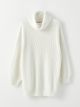 Turtleneck Regular Long Sleeve Women's Tricot Tunic