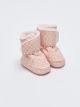 Polka Dot Patterned Velcro Closure Baby Girl Pre-Toddler Shoes