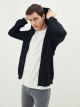 Standard Pattern Hooded Long Sleeve Men's Cardigan
