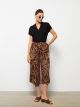 V Neck Straight Short Sleeve Women Blouse