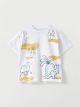 Crew Neck Short Sleeve Printed Baby Boy T-shirt