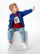 Crew Neck Long Sleeve Printed Cotton Baby Boy T-shirt
