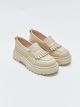 Leather Look Thick Sole Women's Classic Shoes