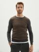Crew Neck Long Sleeve Men's Tricot Sweater