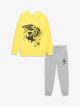 Hooded Batman Printed Long Sleeve Boy Sweatshirt and Sweatpants