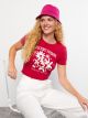 Crew Neck Printed Short Sleeve Women's T-shirt