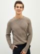 Crew Neck Long Sleeve Men's Tricot Sweater
