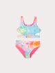 Tie-Dye Patterned Bikini for Girls in Stretchy Fabric