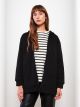 Hooded Regular Long Sleeve Oversize Women's Sports Cardigan