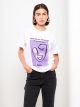 Crew Neck Printed Short Sleeve Cotton Women's T-shirt