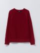 Crew Neck Basic Long Sleeve Boy Tricot Sweater