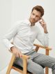 Slim Fit Long Sleeve Oxford Men's Shirt