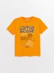 Crew Neck Printed Short Sleeve Boy T-Shirt