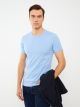 Crew Neck Short Sleeve Combed Cotton Men's T-shirt