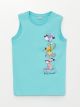 Crew Neck Printed Boy Undershirt
