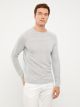 Crew Neck Long Sleeve Men's Tricot Sweater