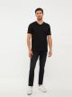V Neck Short Sleeve Combed Cotton Men's T-shirt