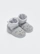 Baby Boy Pre-Toddler House Shoes with Embroidery Detailed Socks