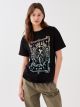 Women's Crew Neck Printed Short Sleeve T-Shirt