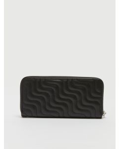 Leather Look Quilted Women Wallet