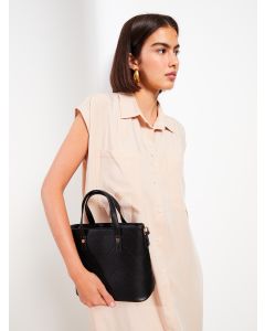 Leather Look Quilted Women's Handbag