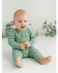 Crew Neck Long Sleeve Baby Boy Pajama Set