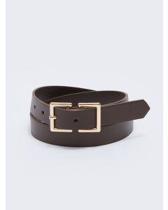 Leather Look Woman Belt