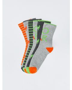 Patterned Boy Socket Socks 5-Pack