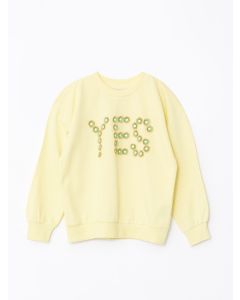 Crew Neck Printed Long Sleeve Girl Sweatshirt