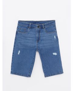Ripped Detailed Cotton Boy Jean Roller