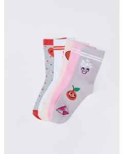 Patterned Girl Socket Socks 5-Pack